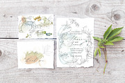 Vines Abstract Watercolor Clipart, a Decorative Illustration by whiteheartdesign (Thumbnail 6 of 9)