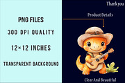 Watercolor Cute Baby Dinosaurs Png, an Illustration by SinaCreation (Thumbnail 5 of 5)