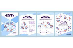 Social Planning Brochure Template