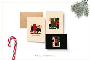 Abstract Christmas Set