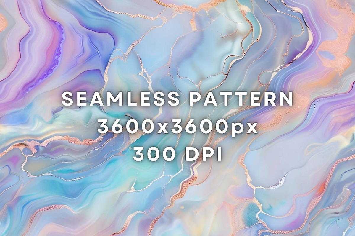 24 Holographic Opal Marble Pattern, a Pattern Graphic by UniqueMe (Photo 5 of 19)