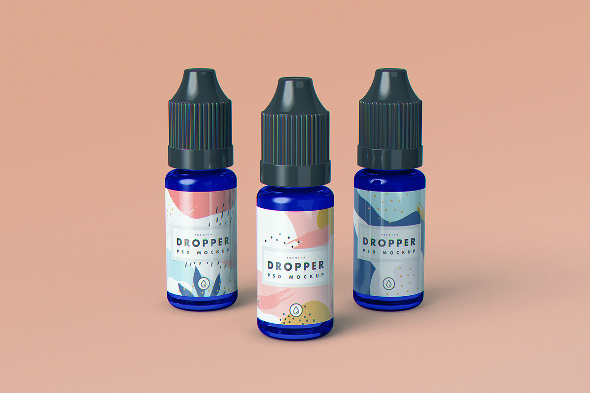 Vape Dropper Bottle MockUp, a Cups & Container Mockup by coloformia (Photo 3 of 14)