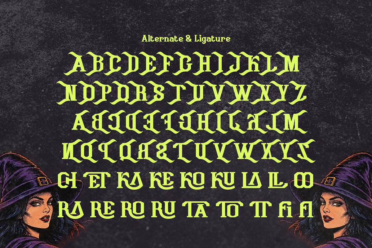 Hexoria - Halloween Display Font, a Serif Font by Flawless And Co (Photo 9 of 10)