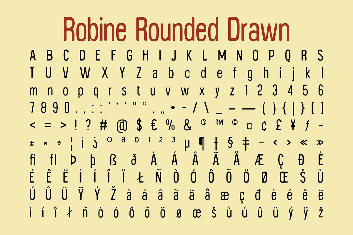 Robine Rounded Drawn, a Sans Serif Font by Craft Supply Co. (Photo 8 of 8)