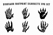 Dinosaur Footprint SVG Silhouette, an Animal Illustration by Gfx Expert Team (Thumbnail 2 of 3)