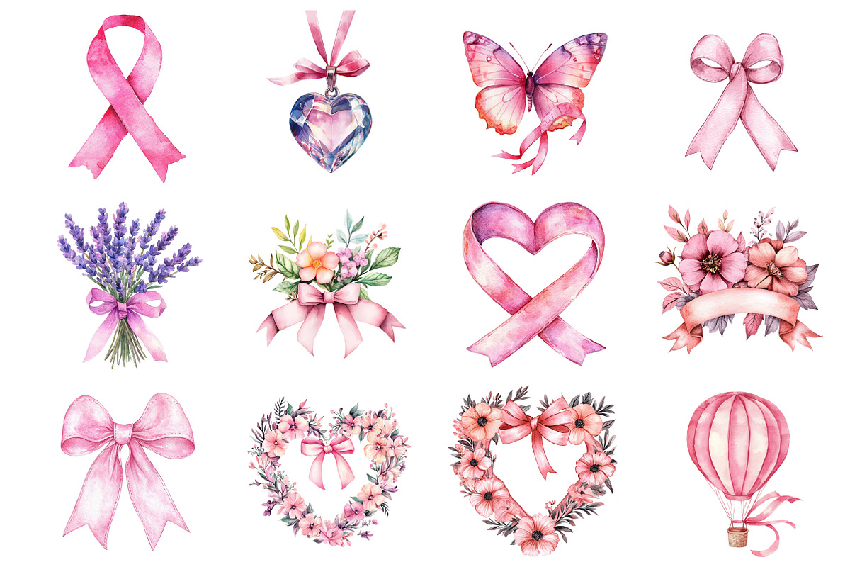 World Breast Cancer Day Clipart, an Illustration by Design Market (Photo 2 of 3)