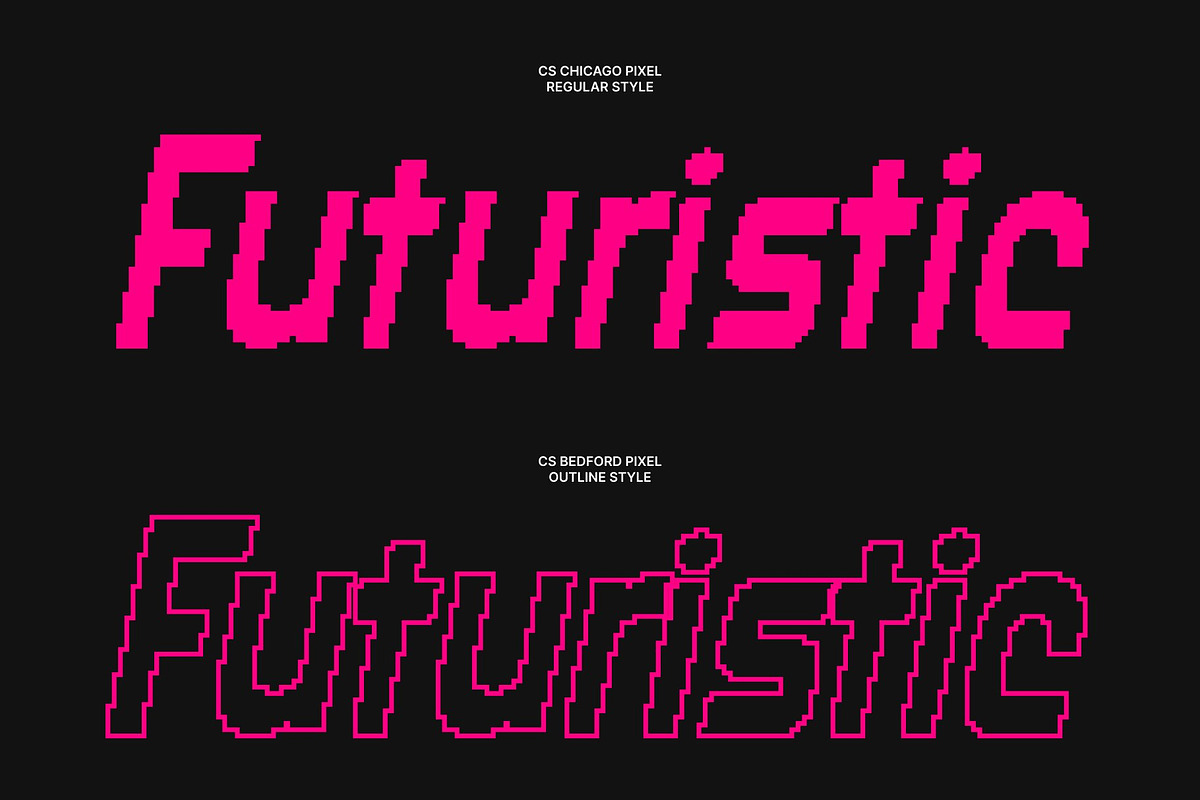 CS Chicago Pixel, a Sans Serif Font by Craft Supply Co. (Photo 4 of 8)