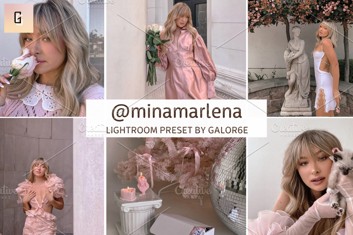 Lightroom Preset @minamarlena, a Layer Style Add-On by GALOR6E PRESETS (Photo 1 of 2)