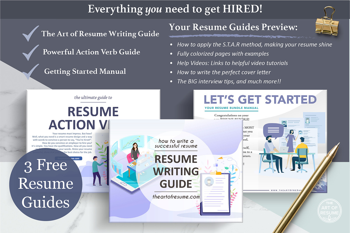 Creative Resume Template, Pretty CV, a Resume Template by The Art of Resume (Photo 8 of 8)