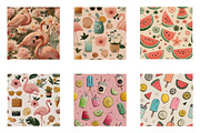 Summer Seamless Repeat Pattern, an Illustration by CreationArt (Thumbnail 6 of 7)