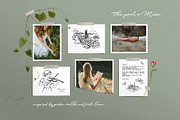 THE POET'S MUSE: Line Art Collection, a Decorative Illustration by long summer (Thumbnail 6 of 13)