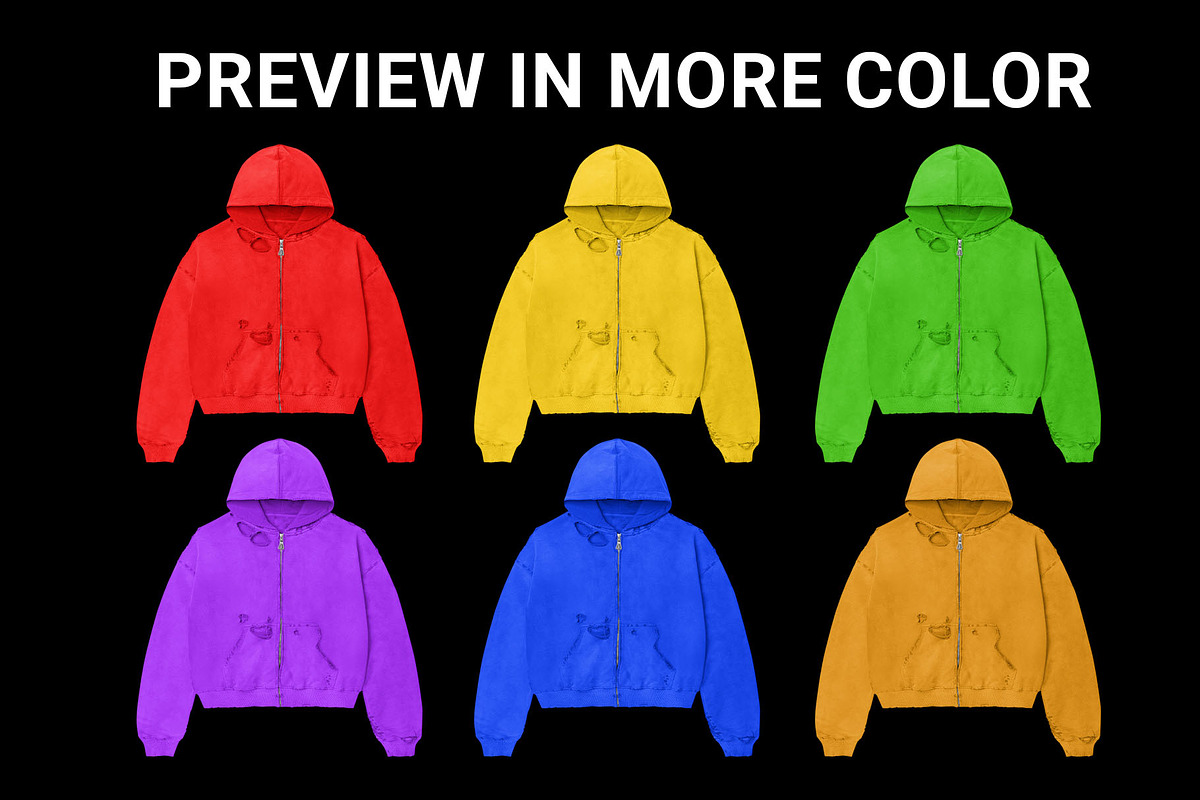 Distressed Hoodie Mockup, a Hoody Mockup by yalanois (Photo 3 of 5)