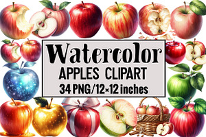 Apples Clipart, an Illustration by Design Market