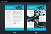 Material Resume Aqua, a Resume Template by ikono.me (Thumbnail 4 of 5)