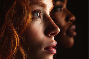 A number of women who have freckles, a Person Photo by ZinetroN