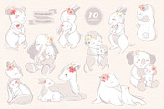 Mother and baby., an Animal Illustration by Luba Vega (Thumbnail 2 of 11)