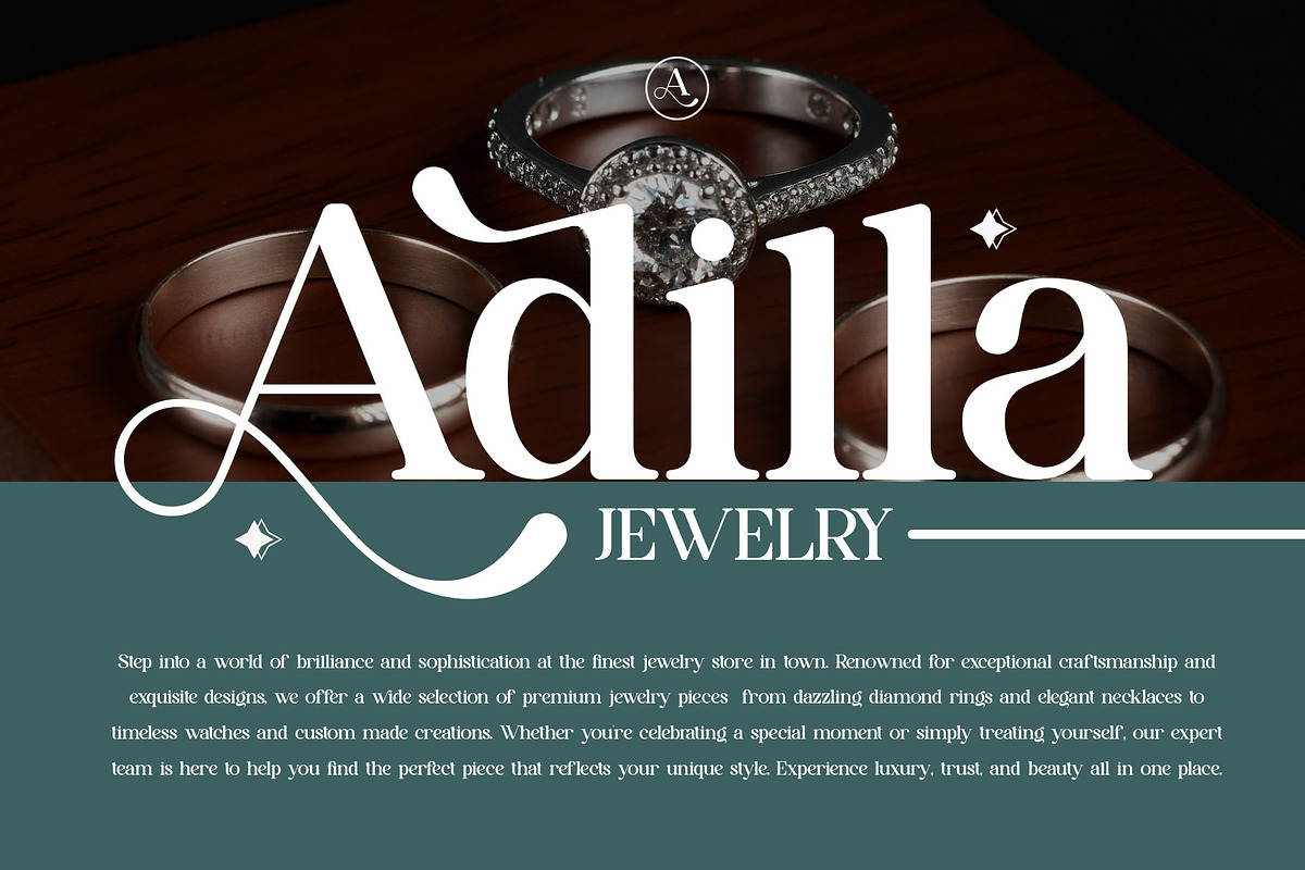 Avillia - Elegant Serif Font, a Serif Font by Aqeel_Art (Photo 4 of 10)