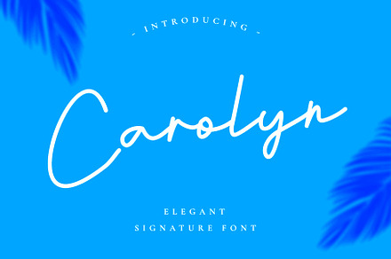 Carolyn - Signature Font