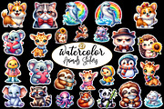 Animals Stickers clipart, an Animal Illustration by Designworld (Thumbnail 1 of 5)