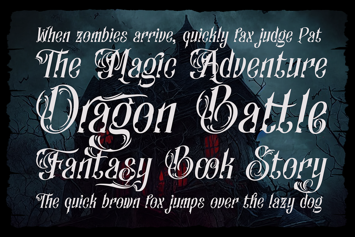Canderagle Gothic Blackletter, a Blackletter Font by madeDeduk (Photo 2 of 10)