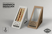 Sandwich Wedge Box Packaging Mockup, a Cups & Container Mockup by INCDesign (Thumbnail 8 of 10)