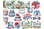 Patriotic Clipart Bundle, a Person Illustration by GlamArtZhanna (Thumbnail 4 of 6)
