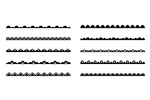 Scallop lace ornament frames, a Decorative Illustration by Buch&Bee