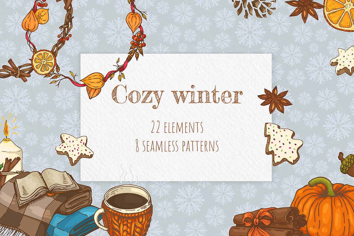 Cozy winter, a Seasonal Illustration by HmarkaShop (Photo 1 of 3)