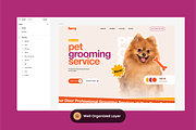 Pet Grooming Service Landing Page, a Landing Page Template by SLAB! Design (Thumbnail 2 of 3)