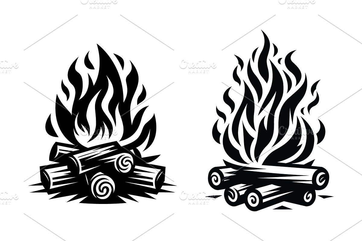 Campfire, an Empty State Illustration by Pixes