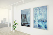 Office Wall Decoration Mockup Set, a Print Template by McLittle Stock (Thumbnail 7 of 10)