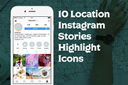 10 Location Icons & Insta Stories, a Social Media Template by Em & Dash (Thumbnail 2 of 5)