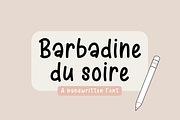 Barbadine du Soir, a Script Font by Sofia Skoog (Thumbnail 1 of 12)