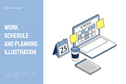 Work Schedule & Planning Vector, an Object Illustration by Partikusi Design (Thumbnail 1 of 3)