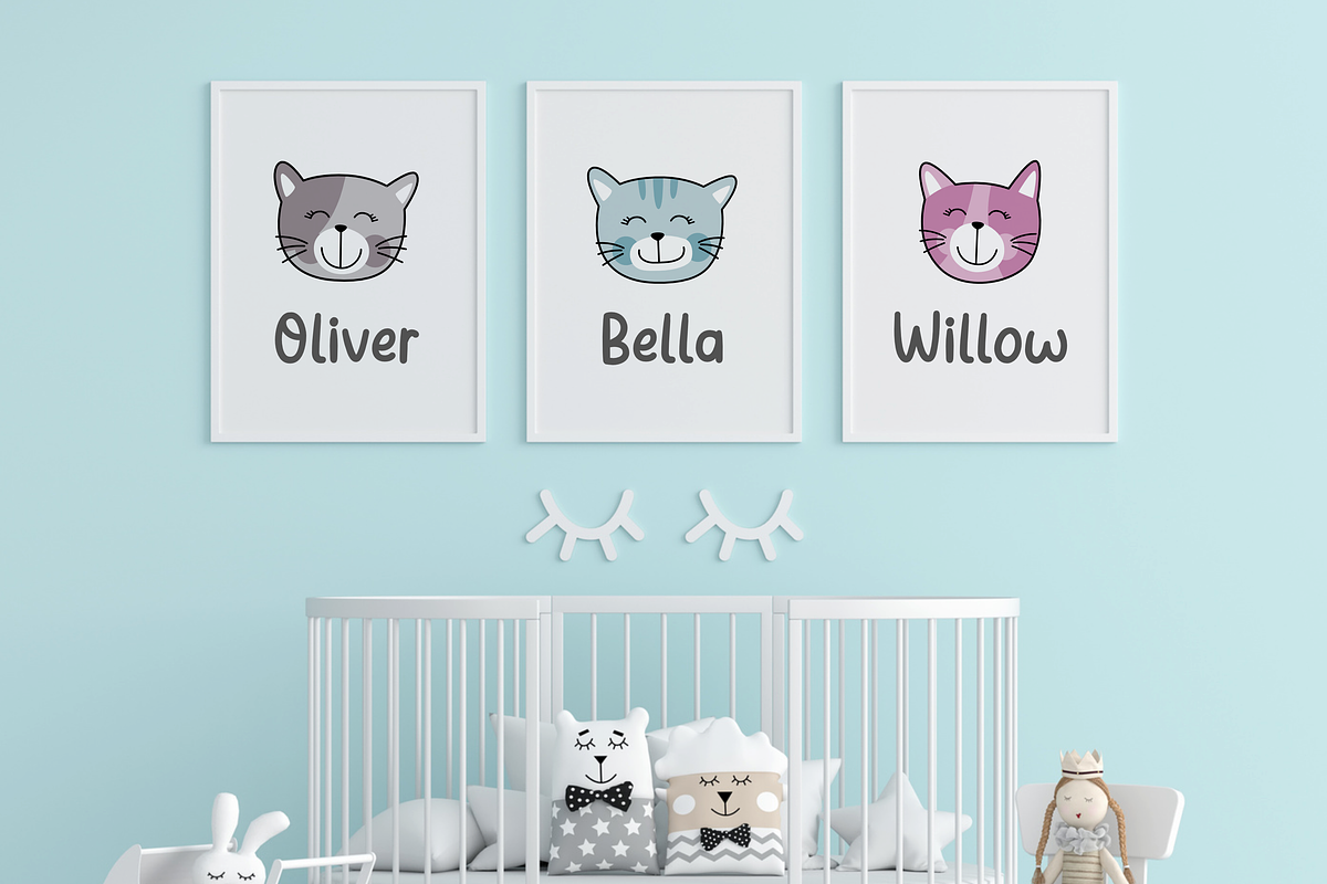 Cozy Kitten Handwriting Font, a Handwritten Font by Suntype | Sunshine Std (Photo 6 of 11)