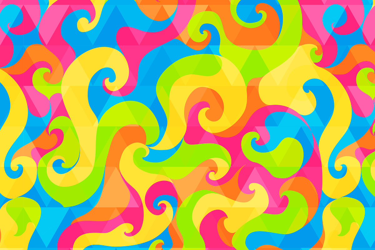 Psychedelic Patterns Pack, a Pattern Graphic by Gudiny (Photo 3 of 11)