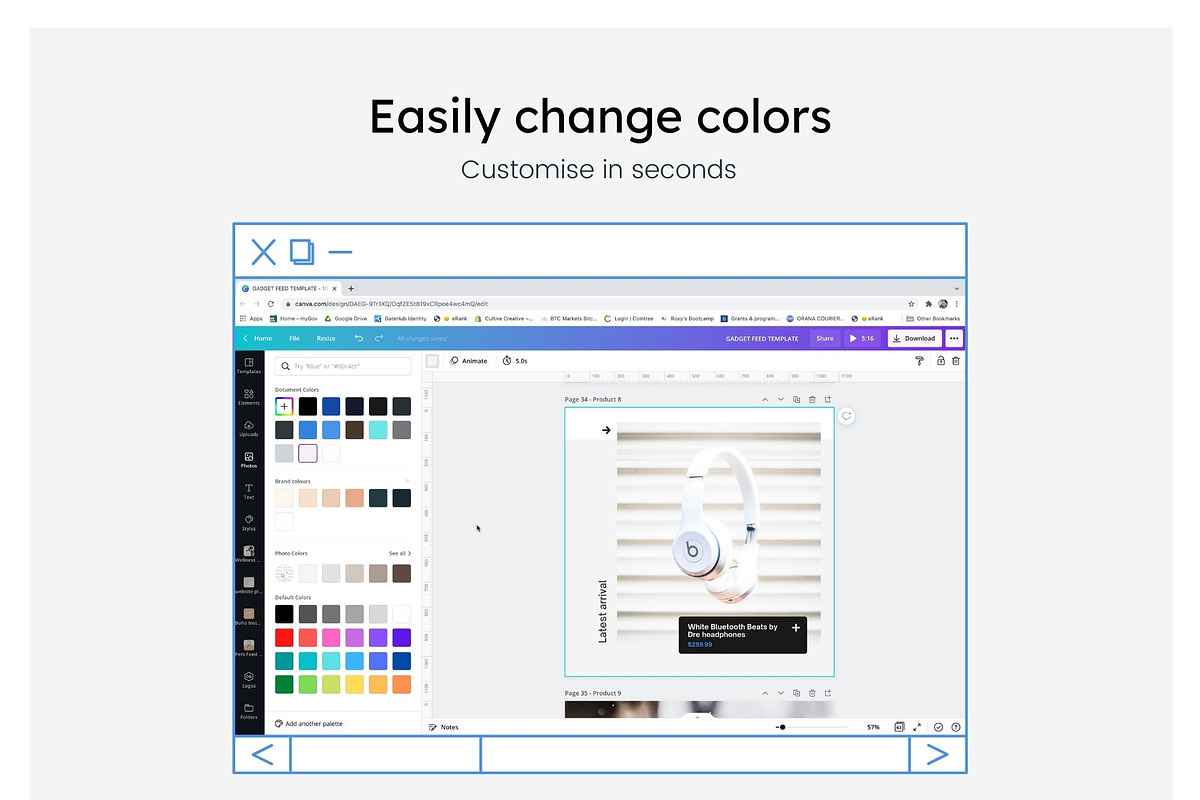 Technology Instagram Feed Canva, a Social Media Template by Cultive Creative (Photo 5 of 13)