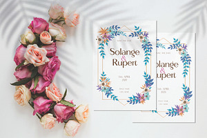 Beautiful wedding invitation card, an Invitation Template by Workhu