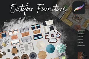 Procreate Outdoor Furniture Cutout