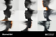 Blurred girl. 50 images, a Person Illustration by Handmadefont (Thumbnail 9 of 12)