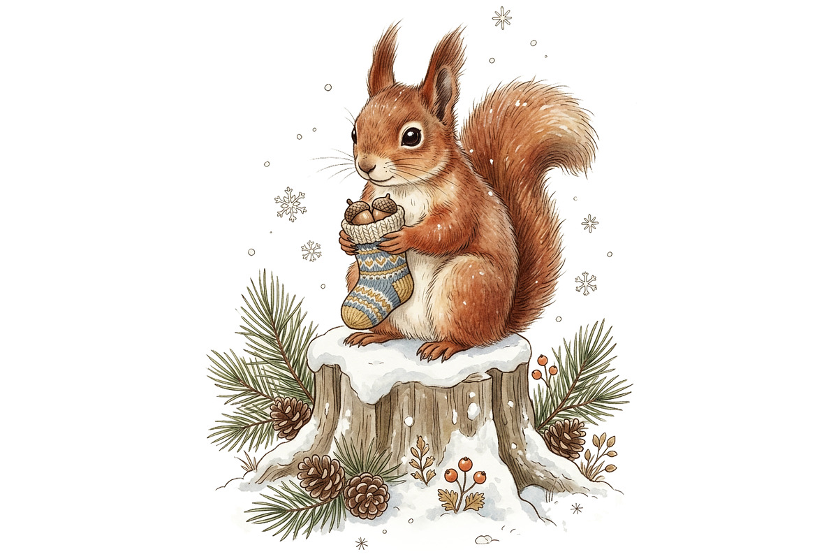 Cozy Winter Animals Clipart Bundle, an Animal Illustration by T-shirt Pond (Photo 22 of 25)