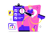4 Risk Assessment Illustration, a Technology Illustration by denayunebgt (Thumbnail 3 of 4)