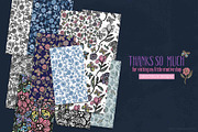 Butterflies and Flowers Patterns, a Pattern Graphic by Sketchbook Designs (Thumbnail 10 of 10)