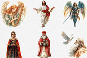 Cute Christian Figures Clipart, an Illustration by Black Bird Studio (Thumbnail 3 of 6)