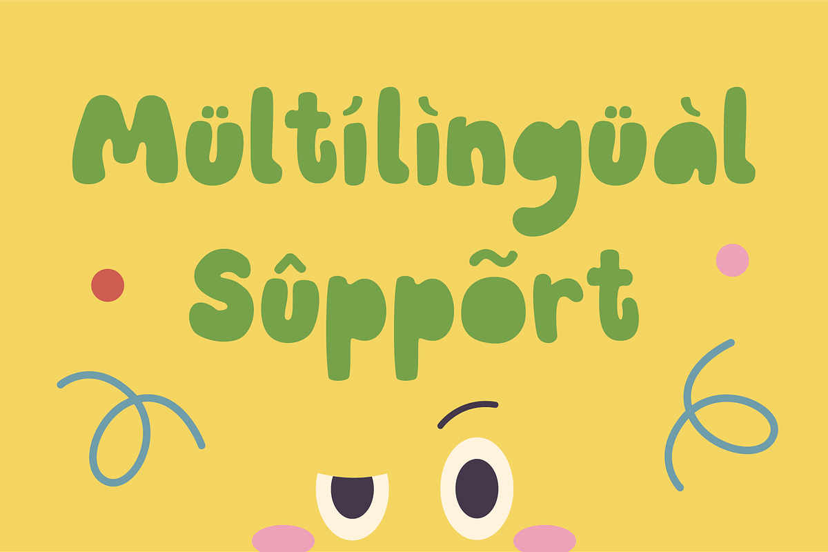 PiwPiw – Playful Kids Display Font, a Sans Serif Font by Huge Dream Studio (Photo 4 of 8)