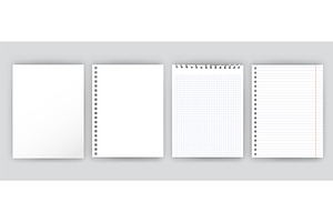 Note paper. Notebook blank white, an Object Illustration by Frogella