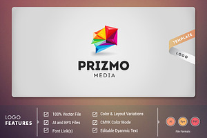 Prizm Media - Logo Template