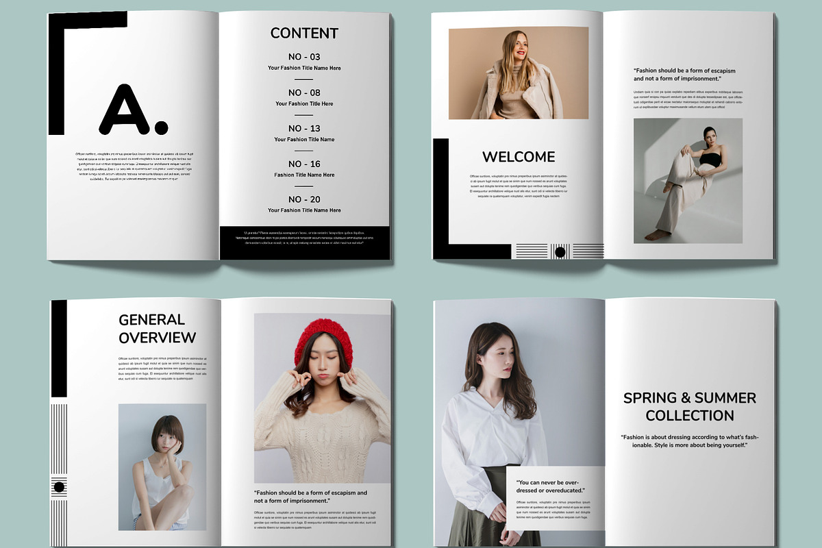 Luxury Fashion Magazine Template, a Templates & Theme by MightyDesign (Photo 3 of 7)