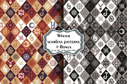 Set of Christmas patterns + bonus, a Pattern Graphic by Dasha_D (Thumbnail 1 of 5)
