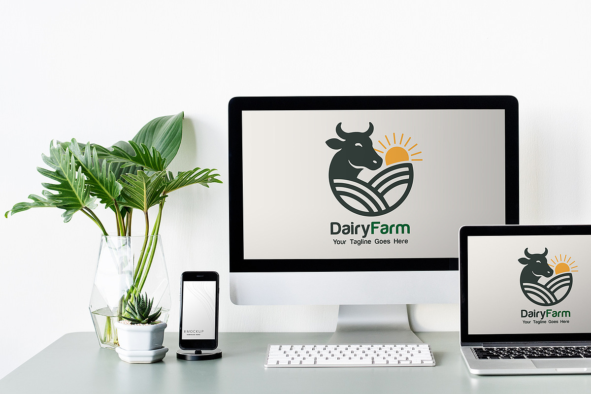 Minimal Dairy Farm Logo Design, a Branding & Logo Template by YUDesignStore (Photo 5 of 7)